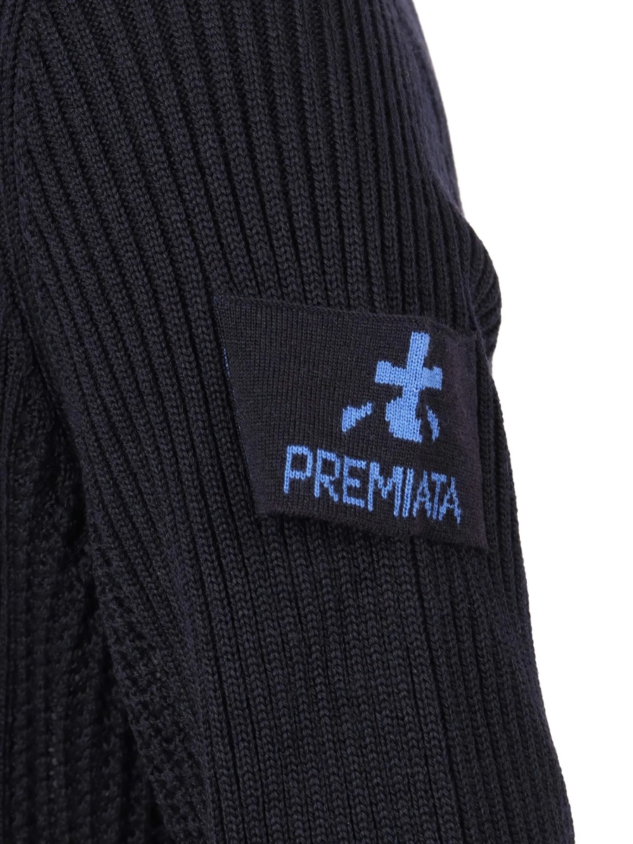 Cardigan Premiata negru din lana - Img 3