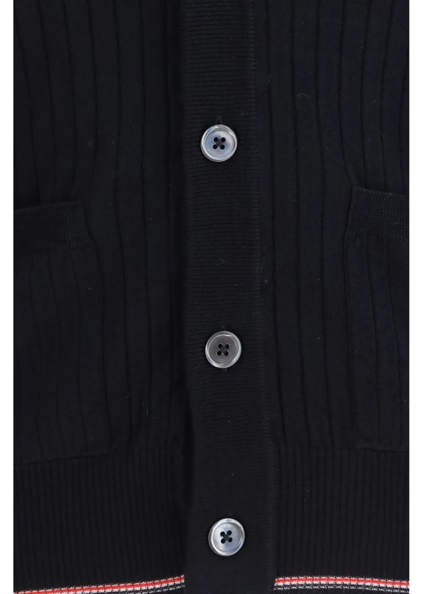 Cardigan Ribbed merino wool Cardigan - Img 3