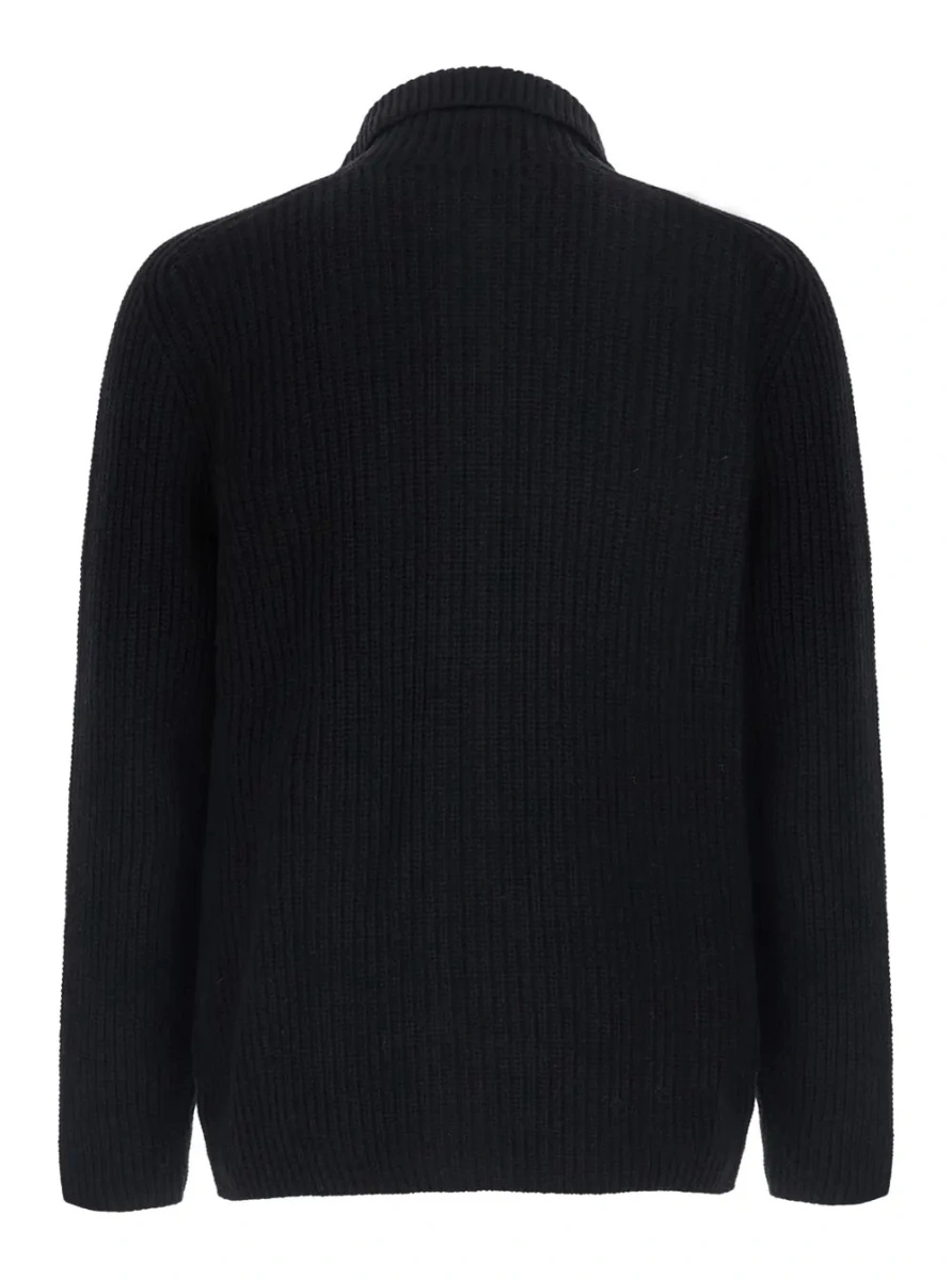 Cardigan Tagliatore negru din lana - Img 2