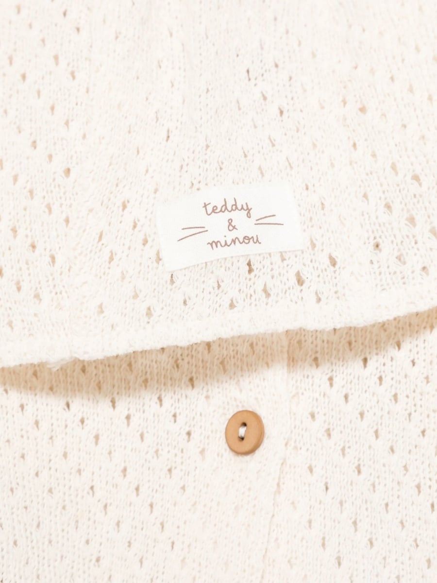 Cardigan TEDDY &amp; MINOU neutru - Img 2