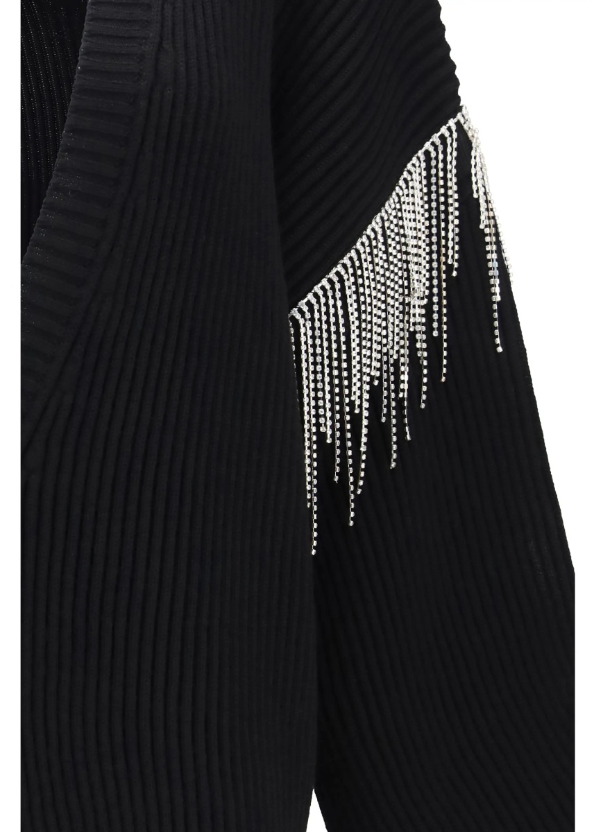 Cardigane Pagine virgin wool Cardigan with sparkling details - Img 3