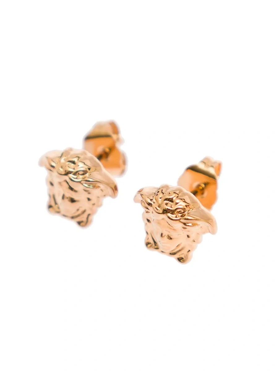 Cercei Earrings 'Medusa Head' Gold Color in Brass - Img 2