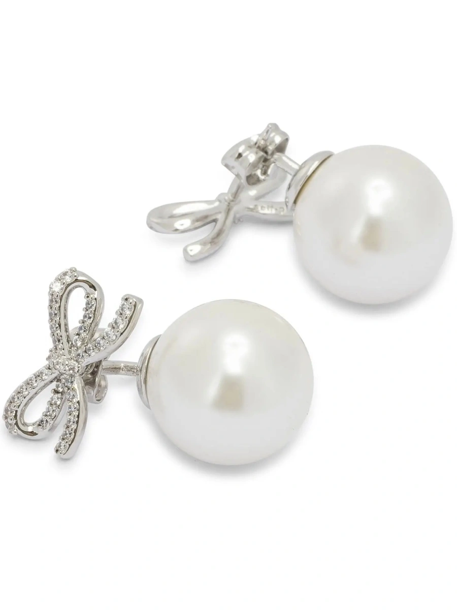 Cercei Earrings with pearl and crystals - Img 2