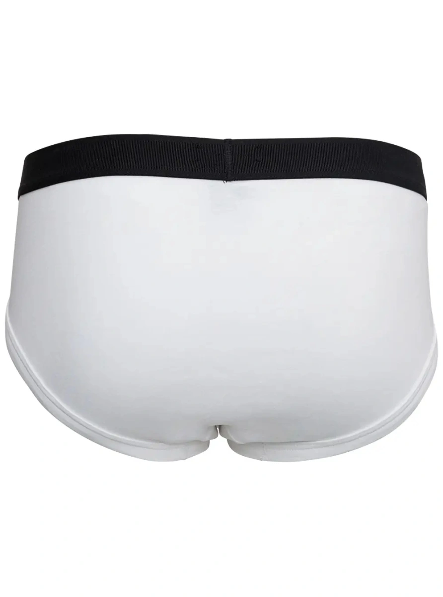 Chiloti White Briefs with Logo in Cotton Man - Img 2