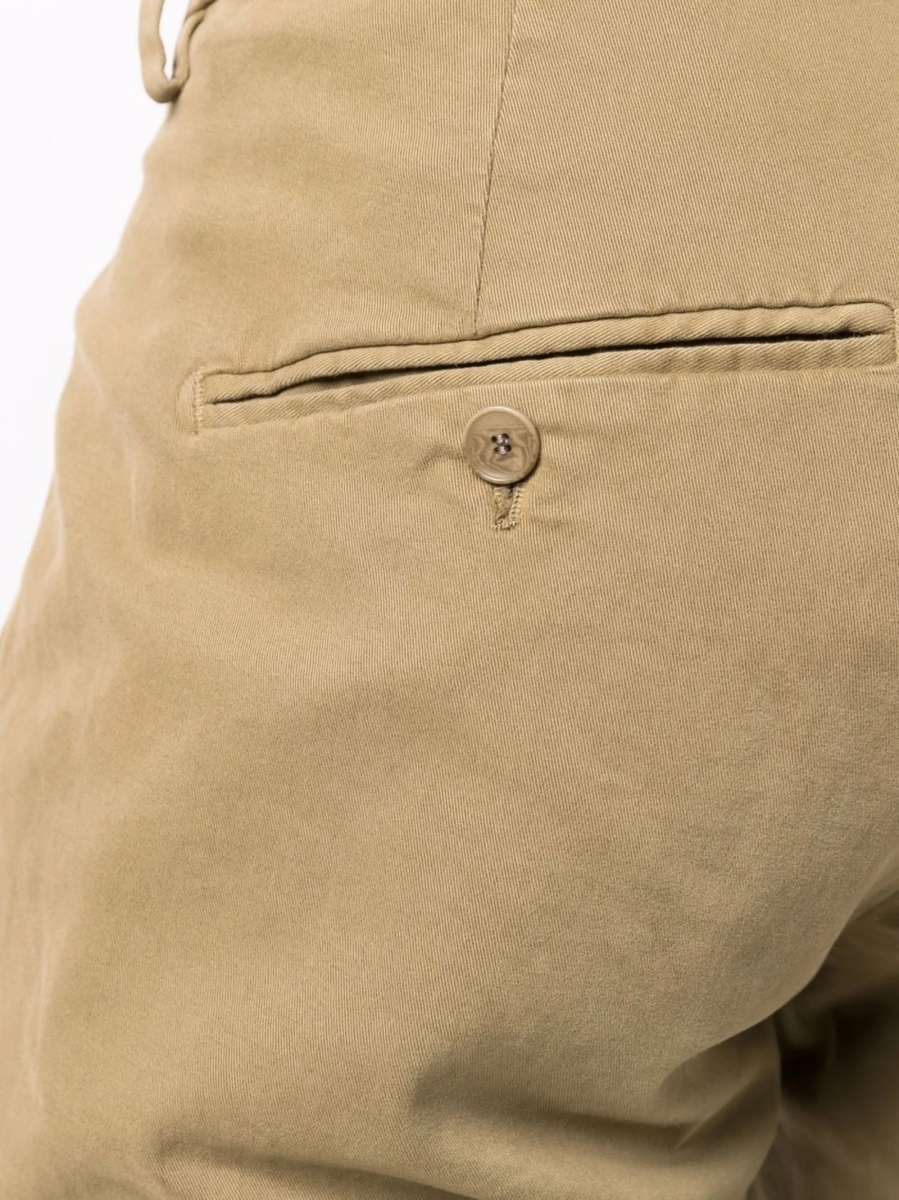 Chinos Dondup neutri din spandex/elastan si bumbac - Img 5