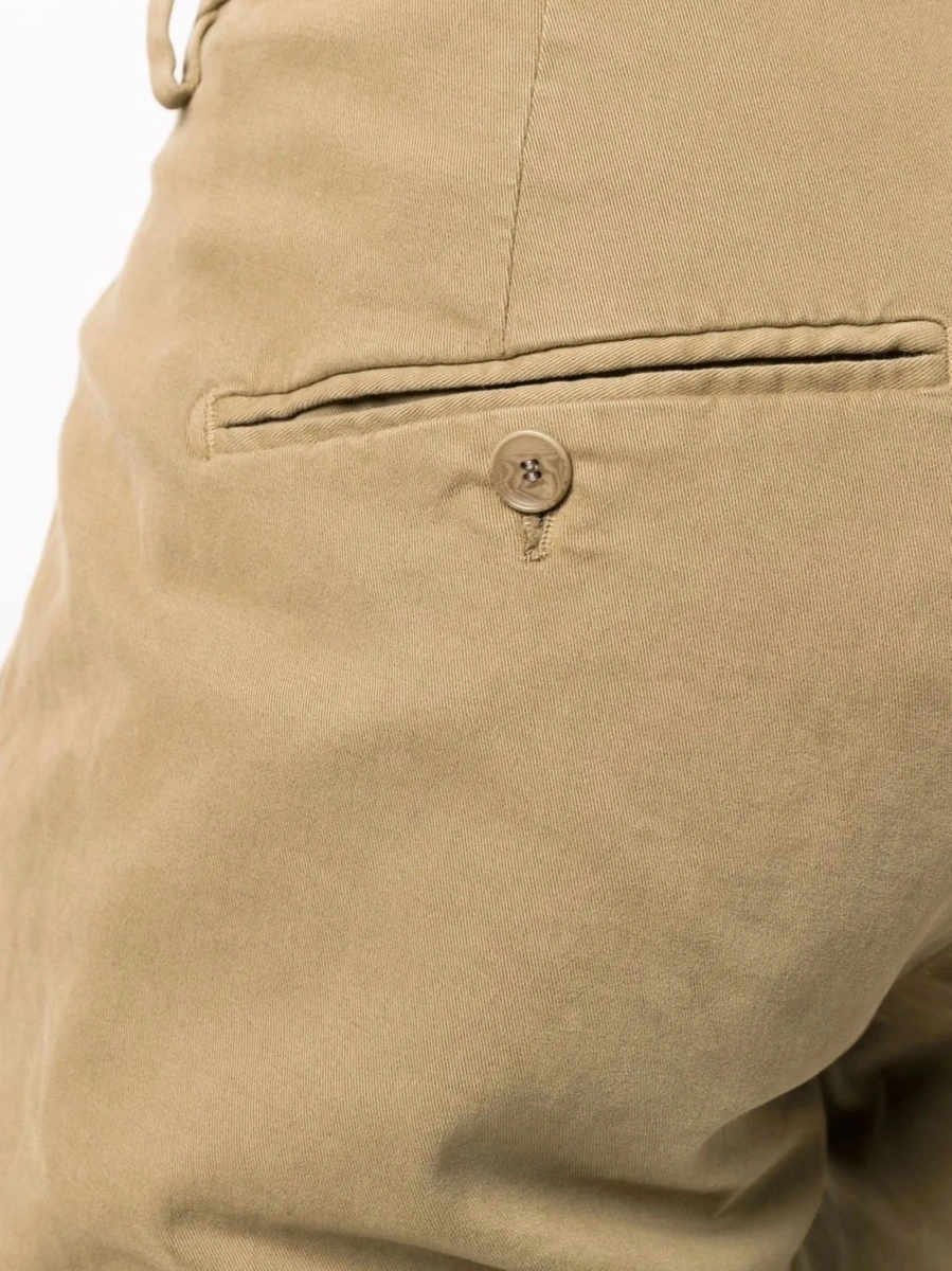 Chinos Dondup neutri din spandex/elastan si bumbac - Img 5