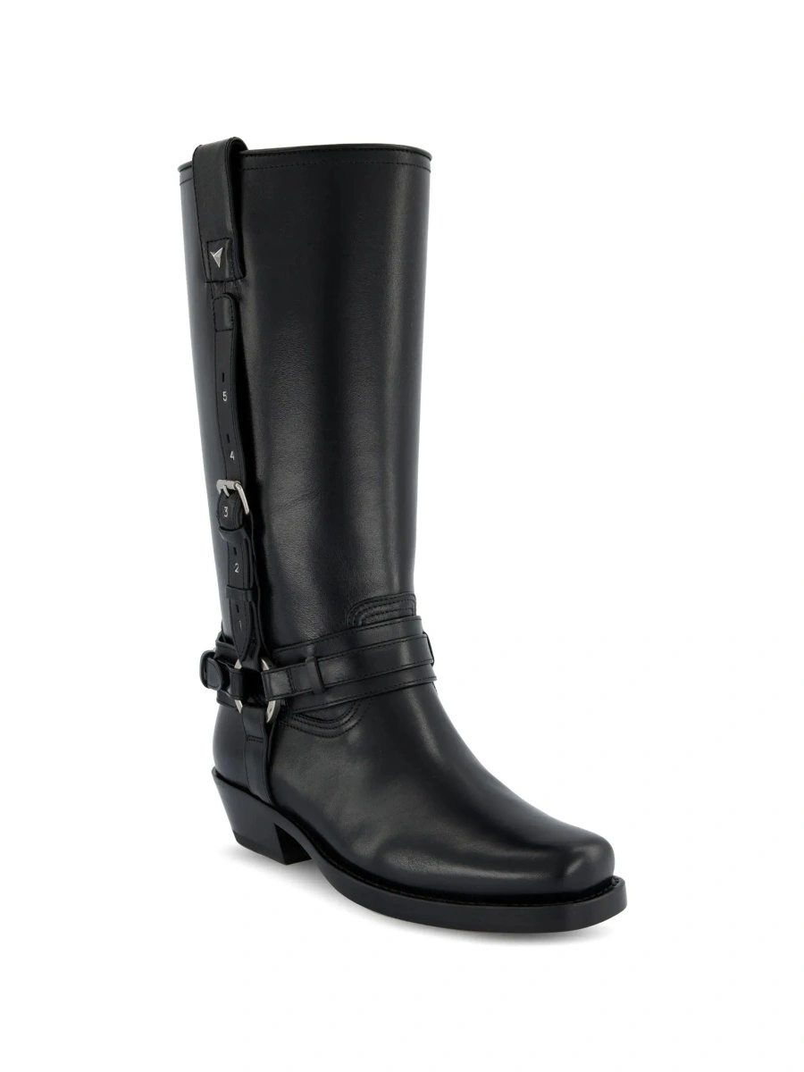 Cizme Fendi negre din piele - Img 5
