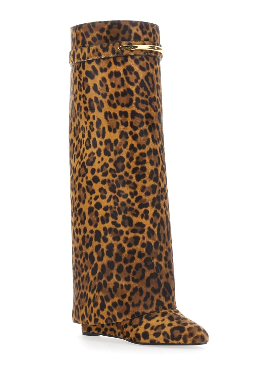 Cizme Givenchy maro din piele 'Shark Pinch' - Img 2