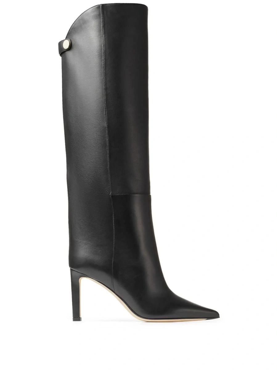 Cizme Jimmy Choo negre din piele - Img 9