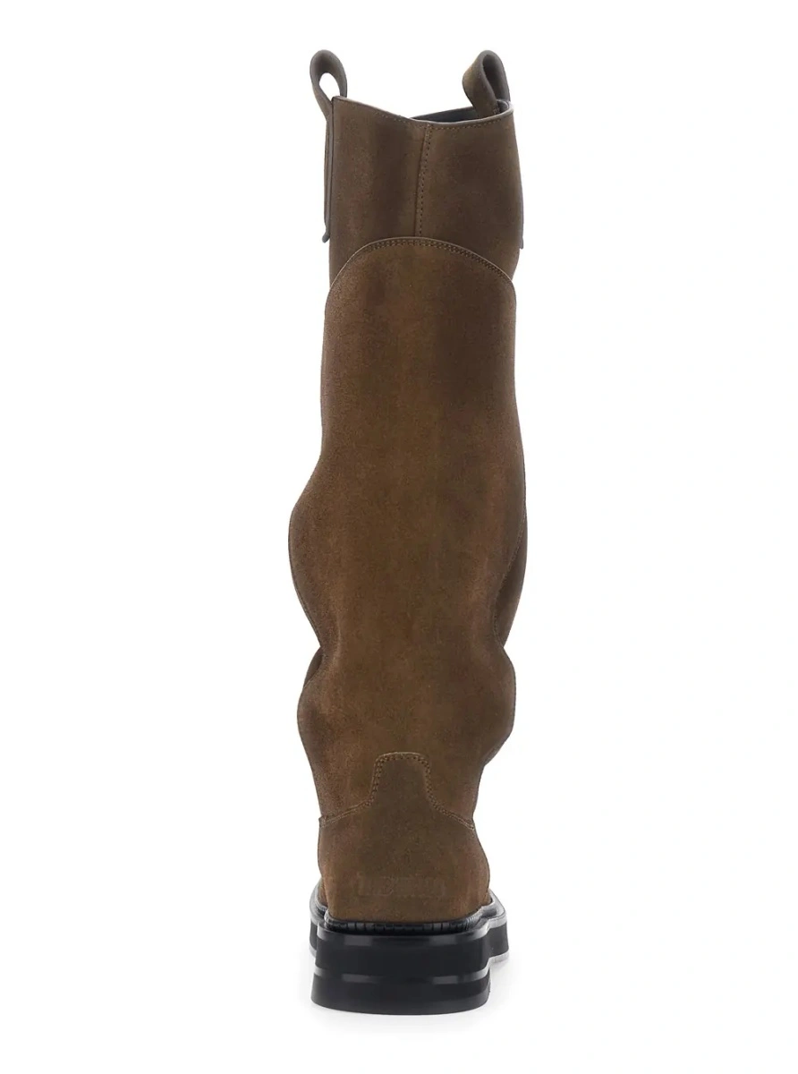 Cizme 'Robin Passeggiata' Brown Boots with Round Toe in Suede for Women - Img 4