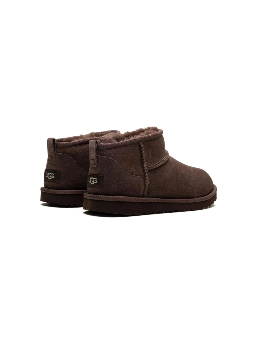 Cizme UGG Kids maro din piele intoarsa 'Ultra Mini' - Img 6