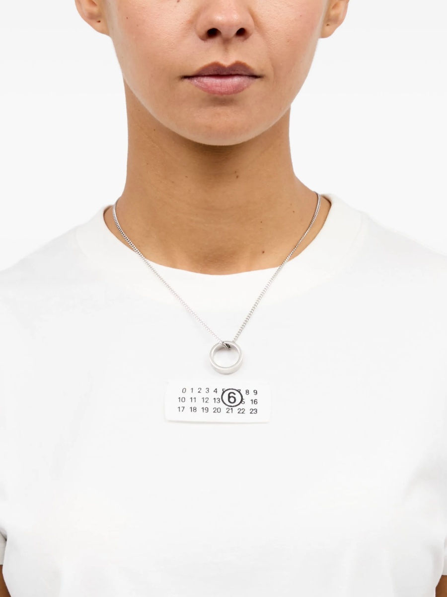 Colier MM6 Maison Margiela argintiu - Img 2