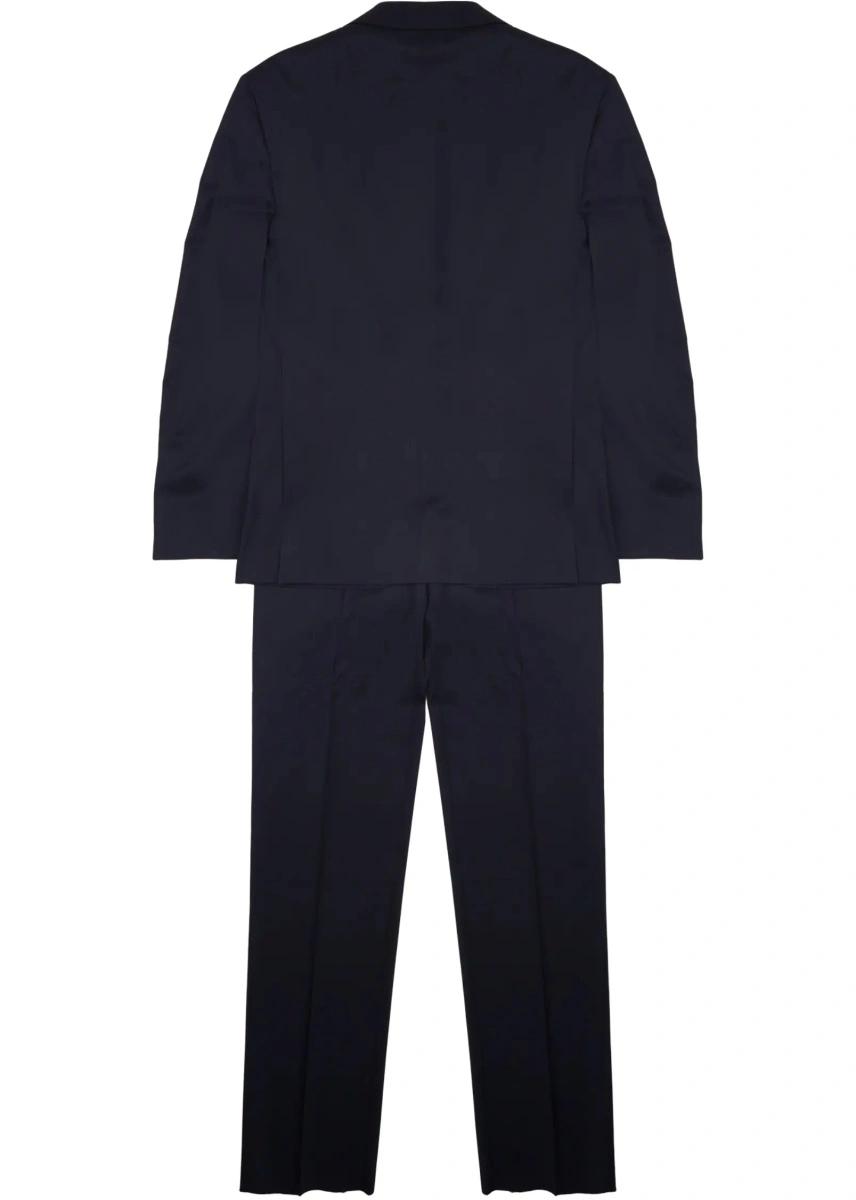 Costum Abito In Misto Lana Con Giacca Monopetto - Img 2