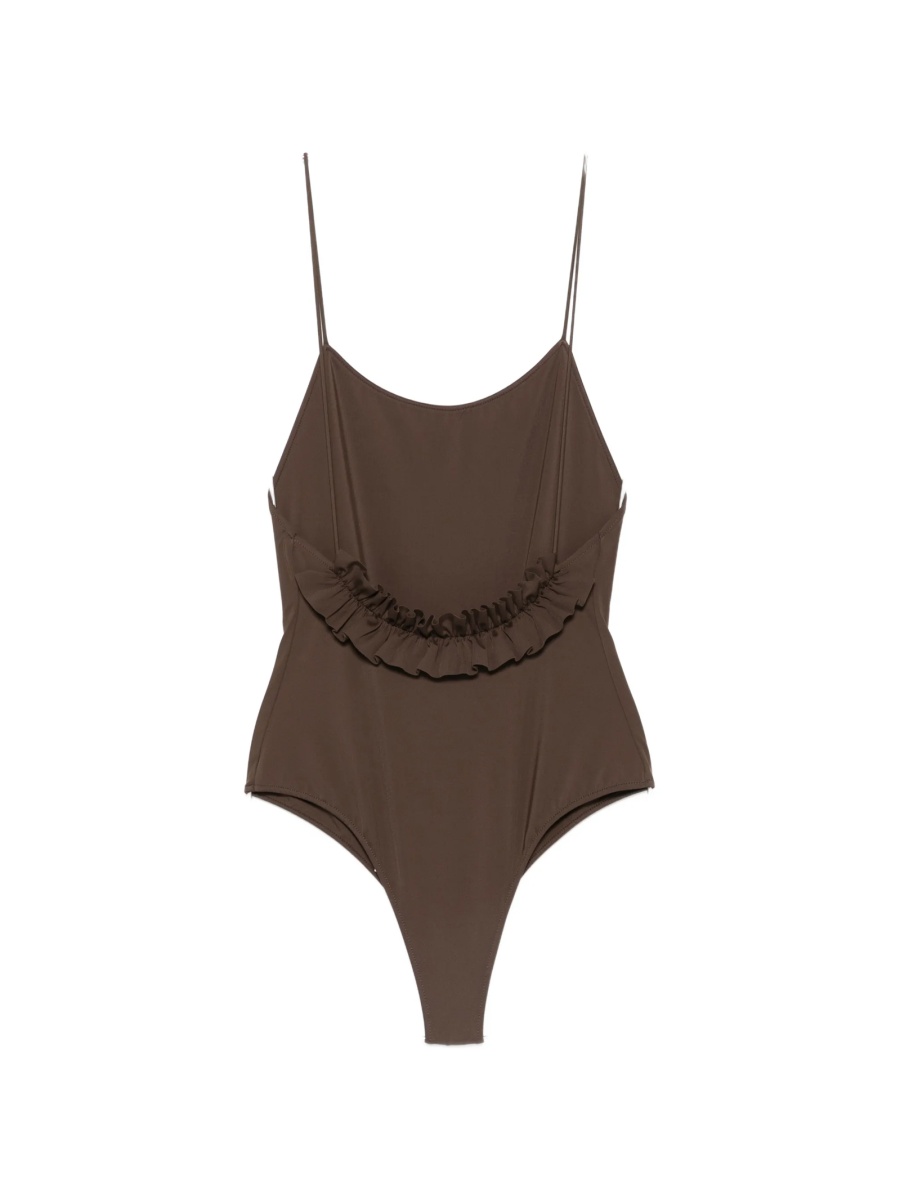 Costum de baie intreg JACQUEMUS maro din poliamida si spandex/elastan - Img 2