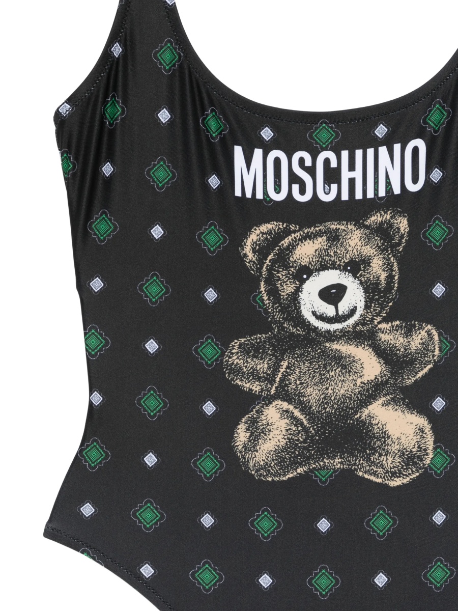 Costum de baie intreg Moschino negru din polyester si elastan - Img 3