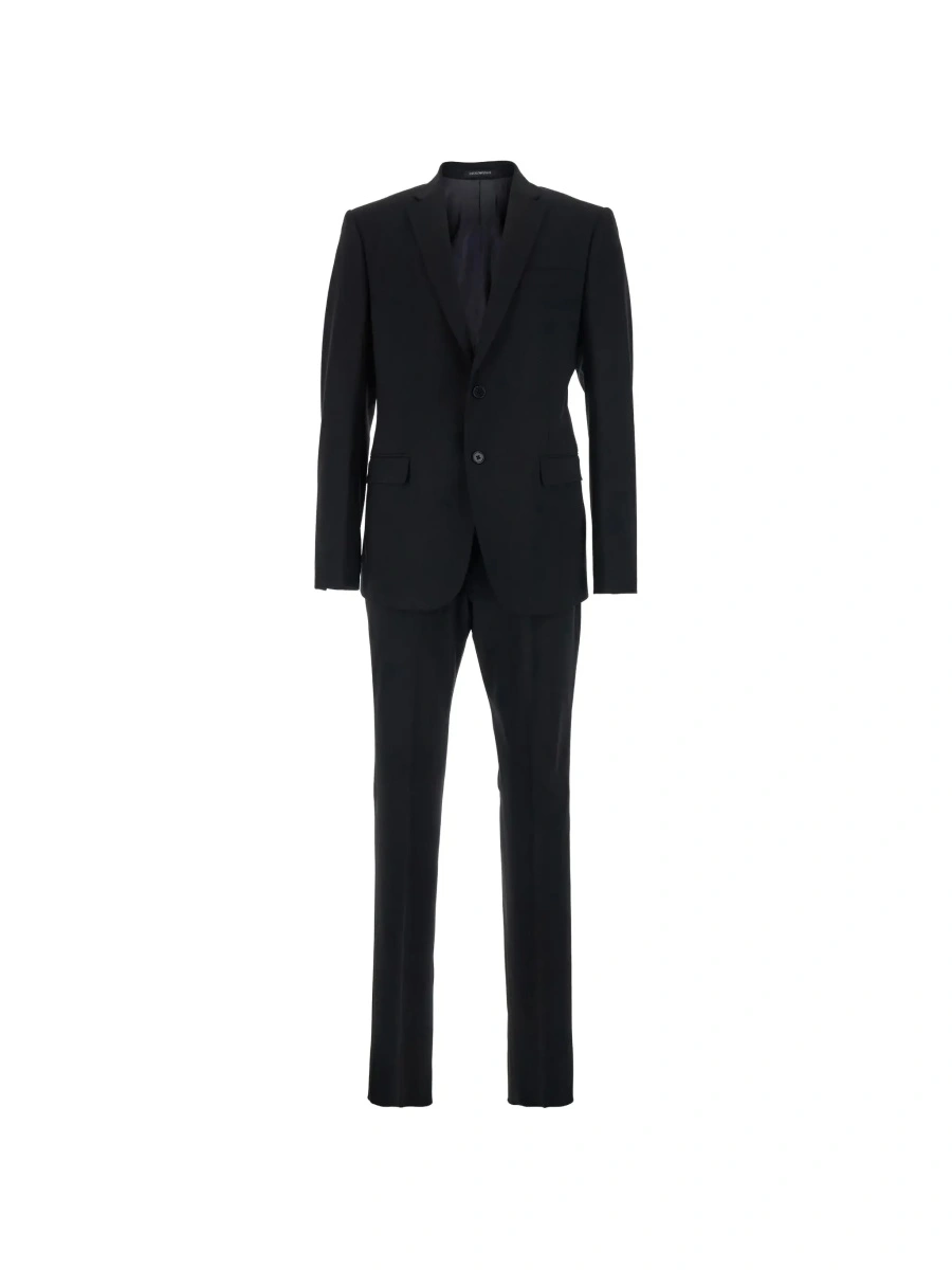 Costum Emporio Armani negru din lana - Img 6