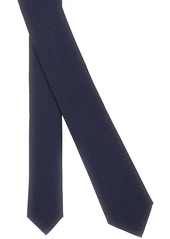 Cravate Silk necktie with logo motif - Img 3