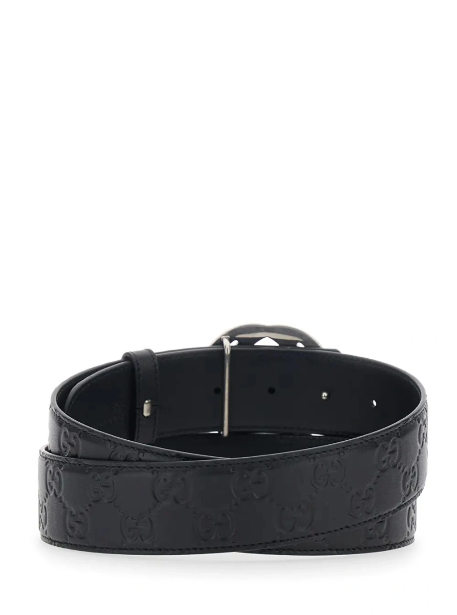 Curea Gucci neagra din piele - Img 2