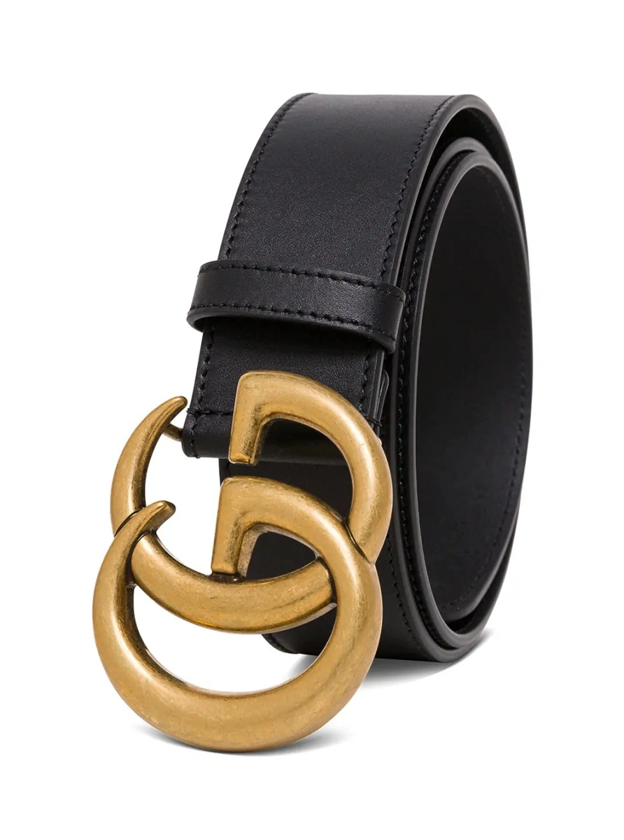 Curea Gucci neagra din piele - Img 2