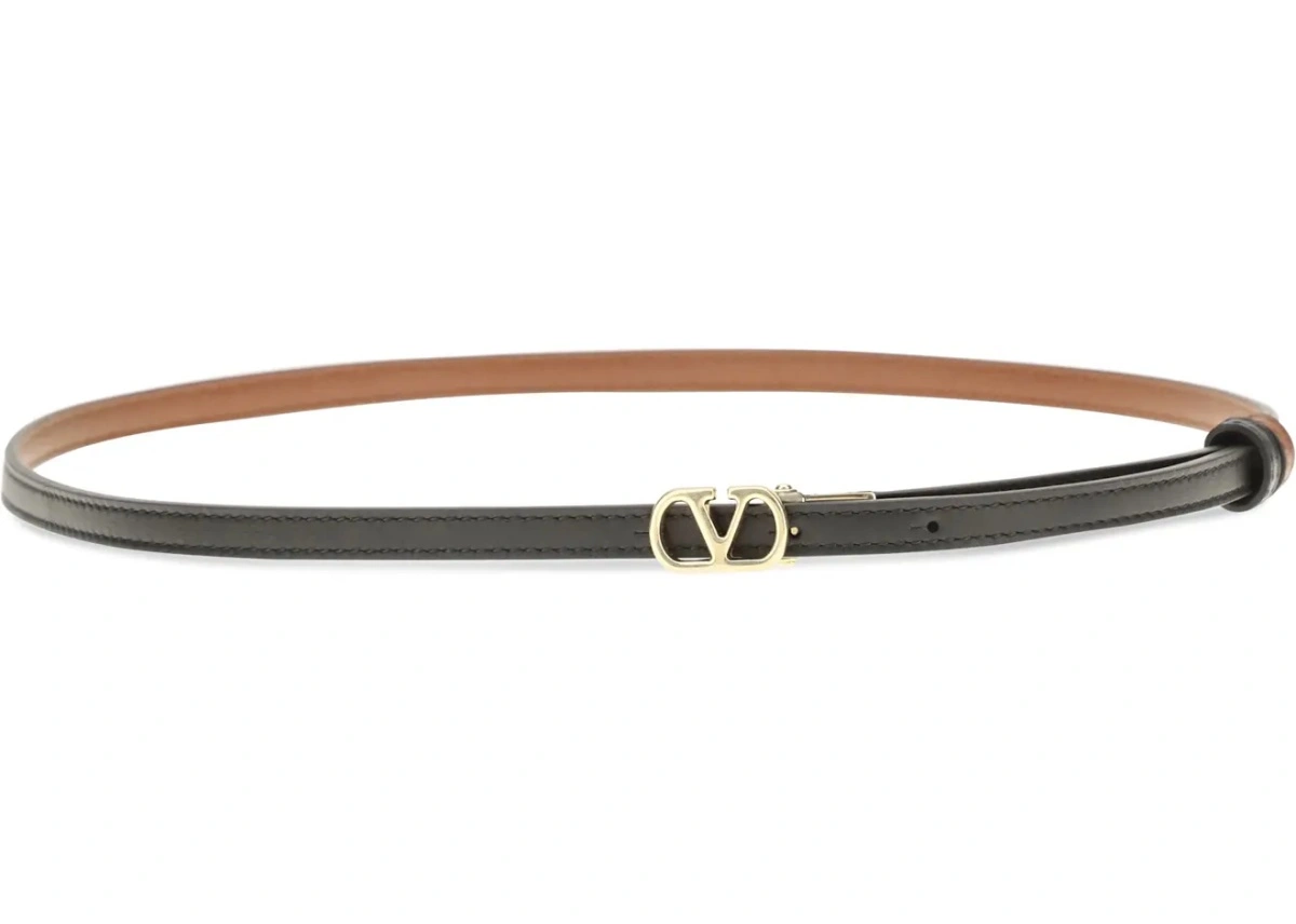 Curea Reversible VLogo Signature glossy calfskin Belt - Img 2