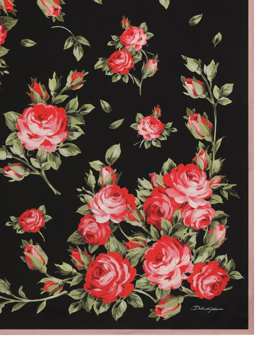 Esarfa Dolce &amp; Gabbana multicolora din matase - Img 4