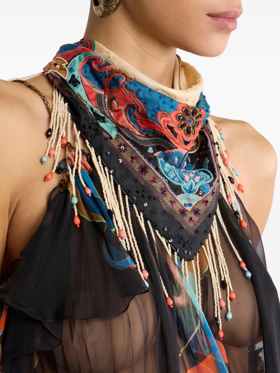 Esarfa ETRO neagra - Img 3