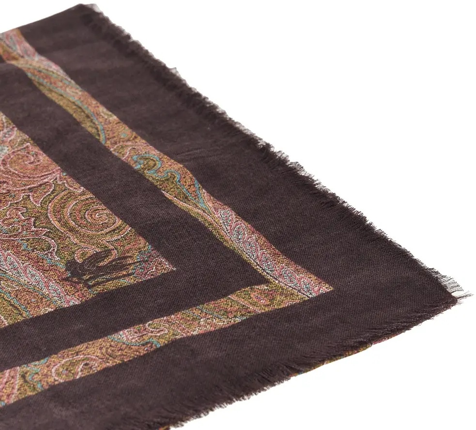 Esarfa Paisley modal and cashmere shawl - Img 3
