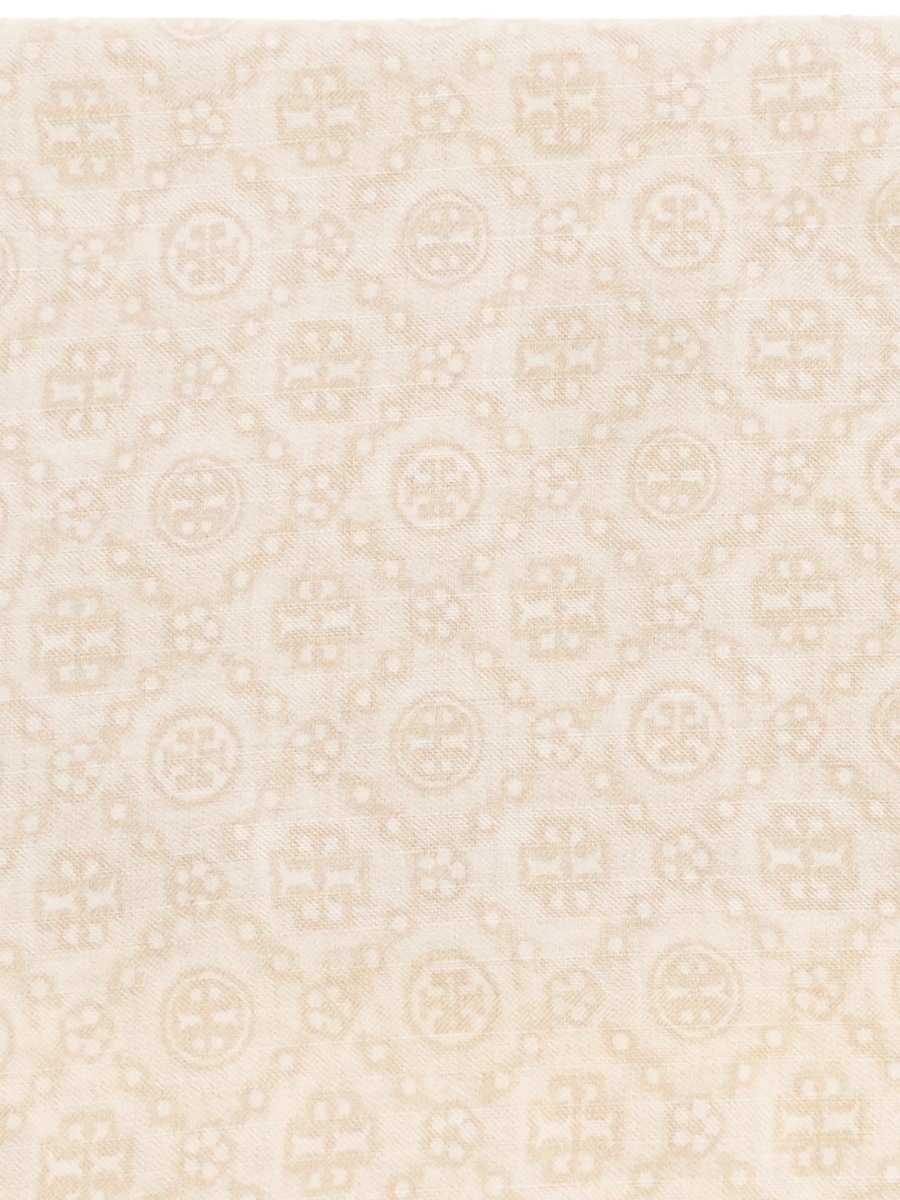 Esarfa Tory Burch neutra din lana - Img 2