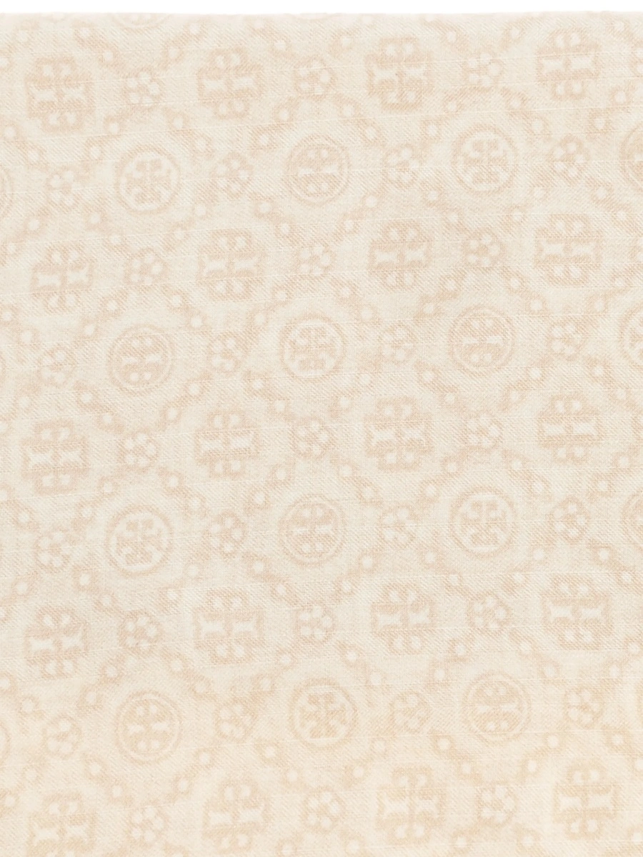 Esarfa Tory Burch neutra din lana - Img 2