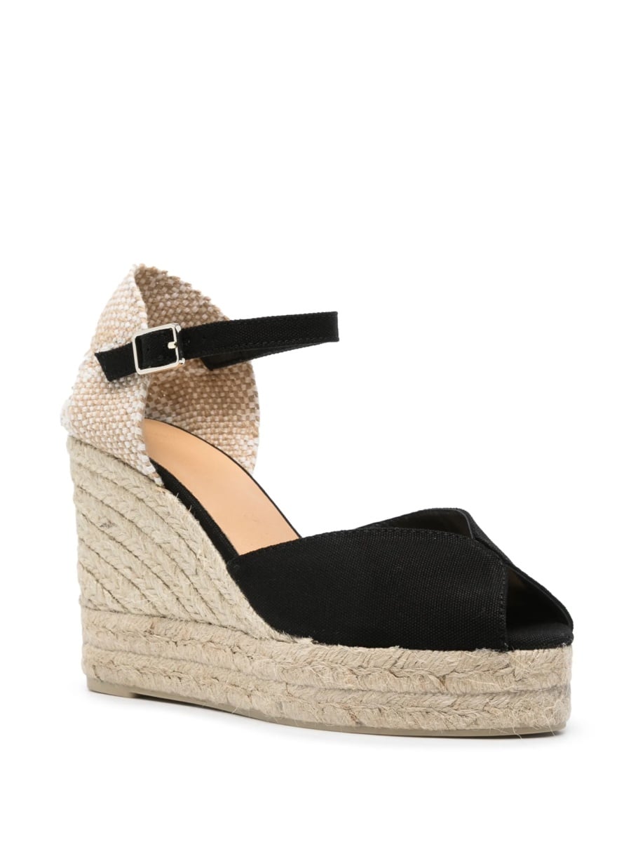 Espadrile CASTAÑER negre din material textil - Img 2