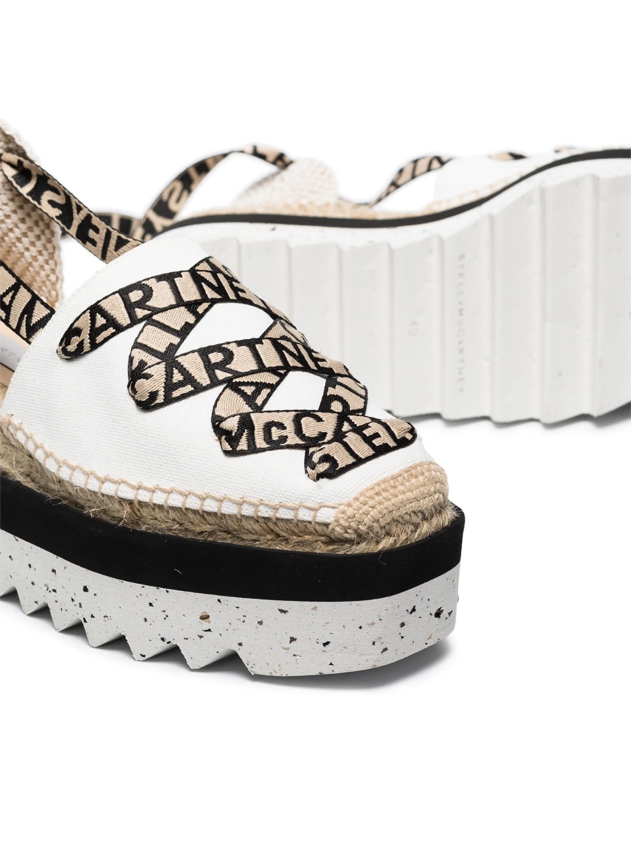 Espadrile Stella McCartney albe din bumbac - Img 2