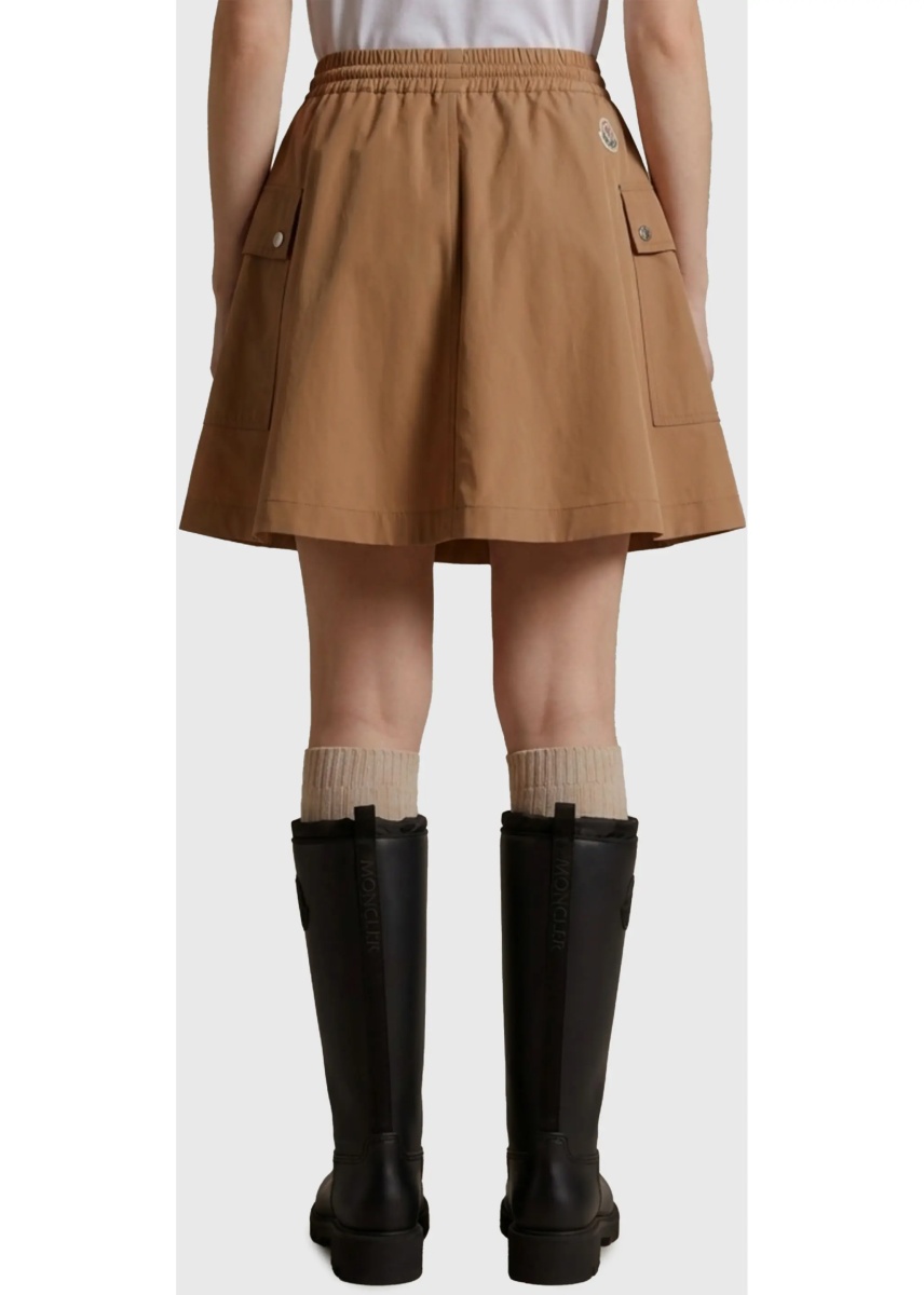 Fusta A-Line Mini Skirt In Cotton Blend - Img 2