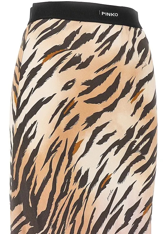 Fusta Animalier twill midi skirt - Img 2