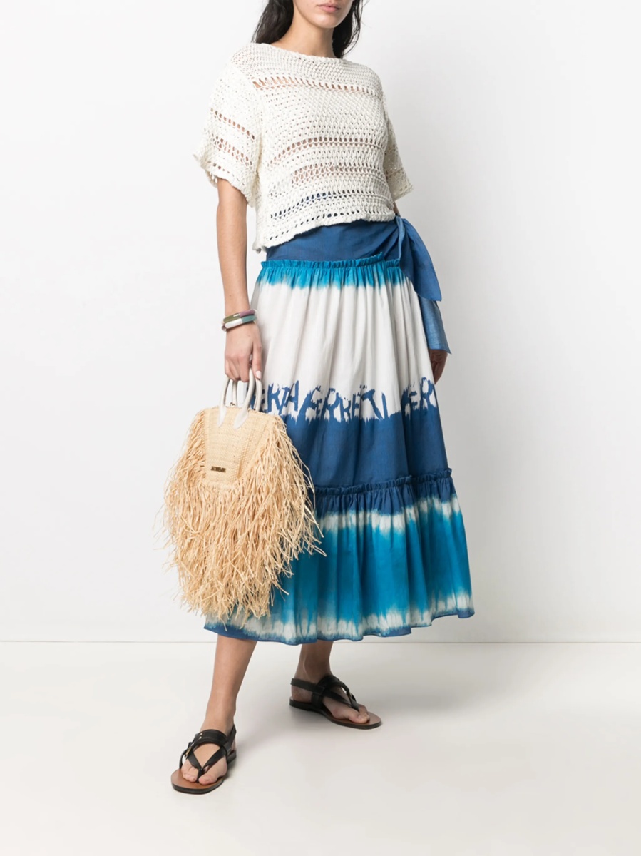 Fusta clos Alberta Ferretti albastra - Img 2