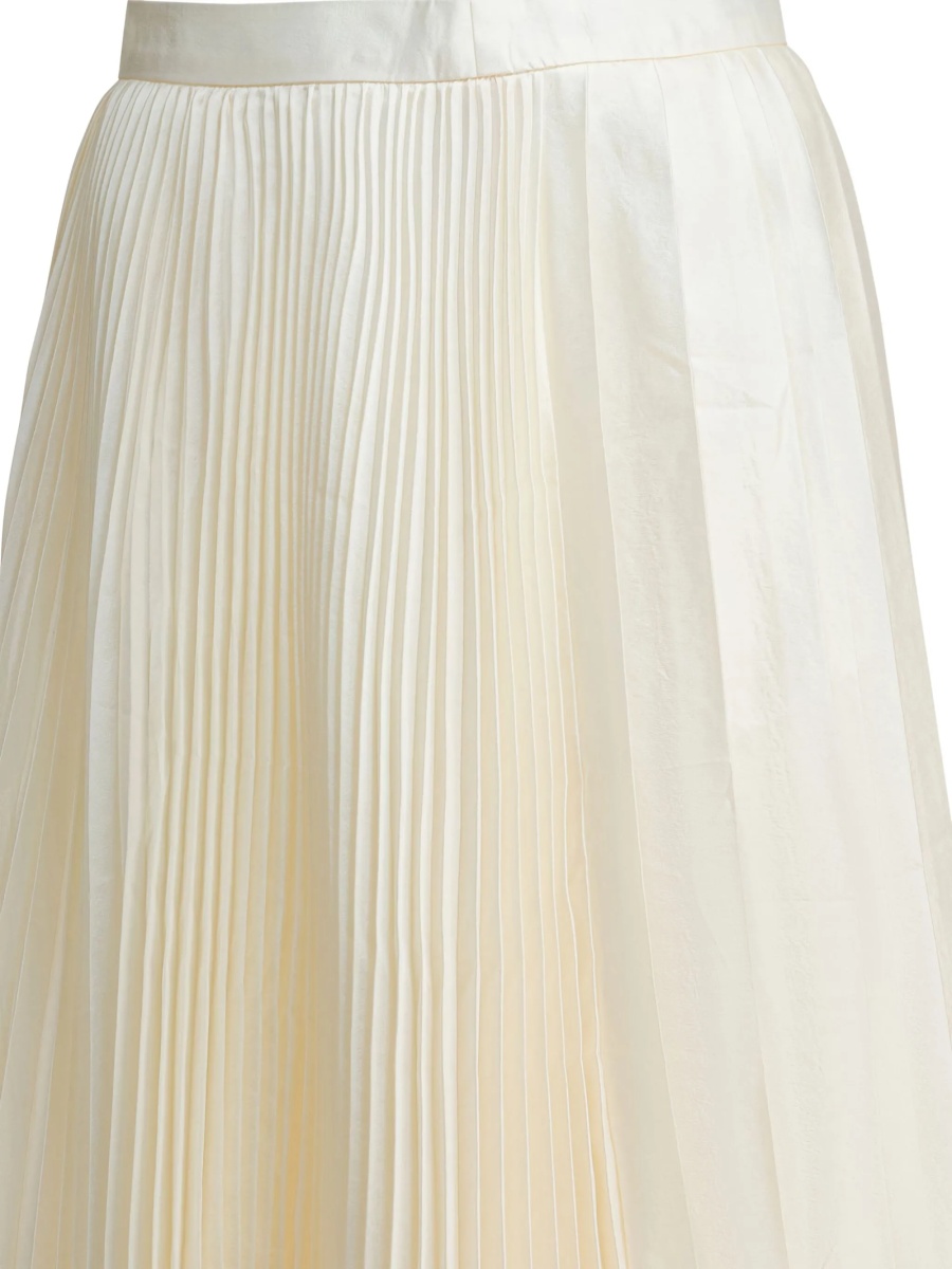 Fusta cu pliuri Sandbeige neutra din polyester - Img 4