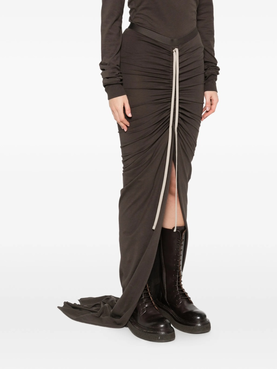Fusta drepte MONCLER + RICK OWENS maro - Img 3