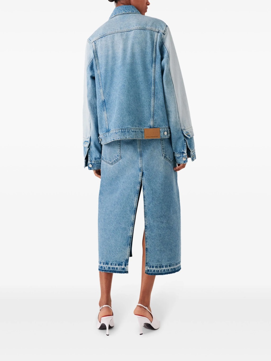 Fusta drepte Stella McCartney albastra - Img 4