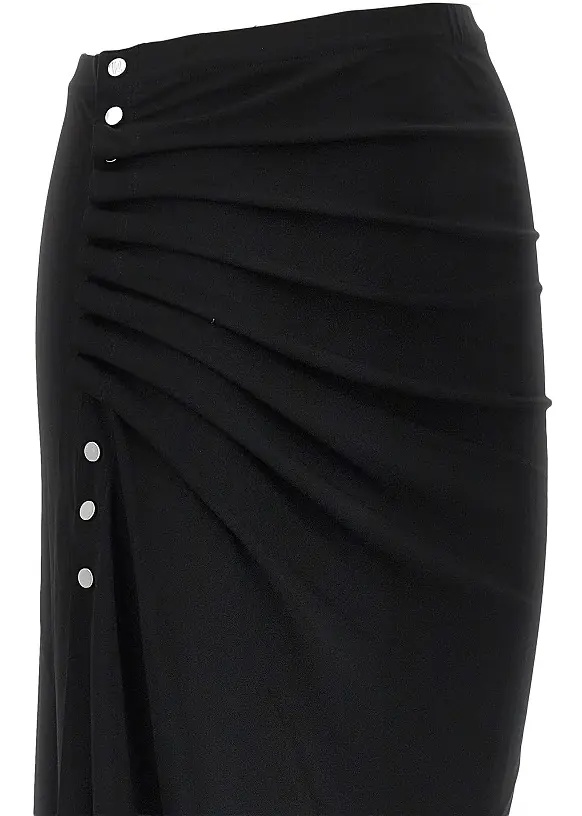 Fusta Gathered jersey midi skirt - Img 2