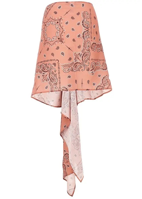 Fusta Mini sarong skirt with brooch - Img 3