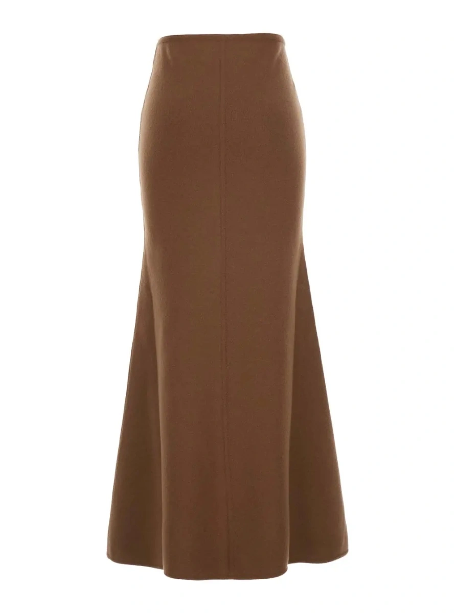 Fusta MXS PIUMA KNIT SKIRT Midi Skirt in Beige, Women - Img 2