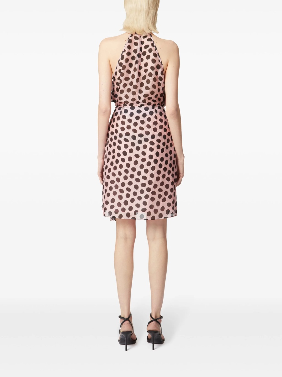 Fusta Nina Ricci roz din matase - Img 4
