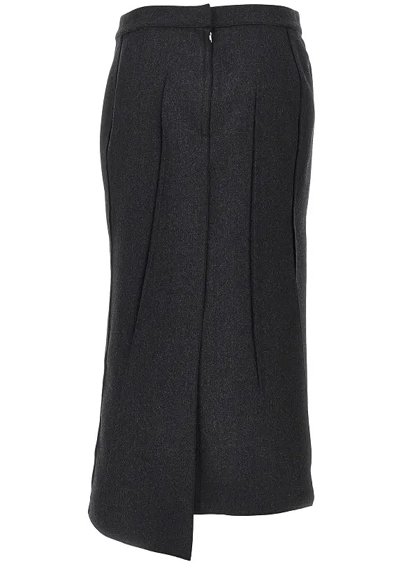 Fusta Pressed flannel midi skirt - Img 3