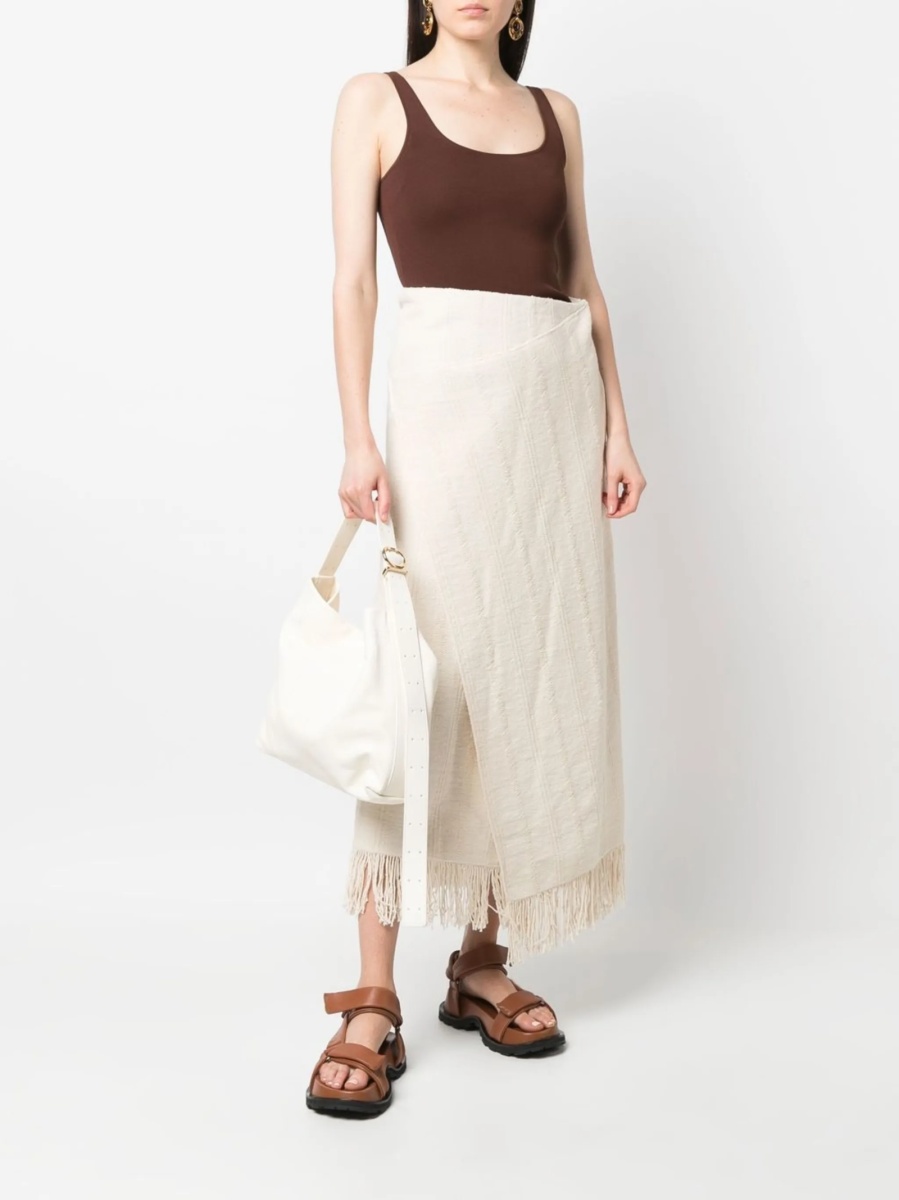 Fusta tricotate Jil Sander neutra - Img 2