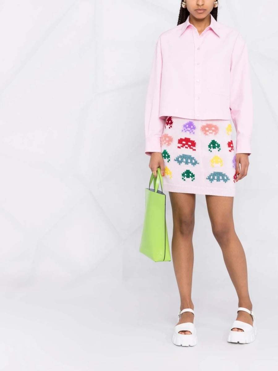 Fusta tricotate Stella McCartney roz - Img 2
