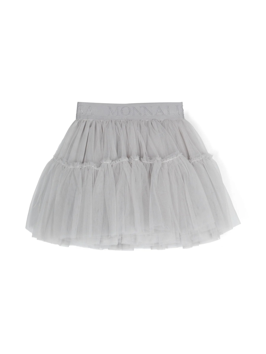 Fusta tutu Monnalisa gri din poliamida - Img 2