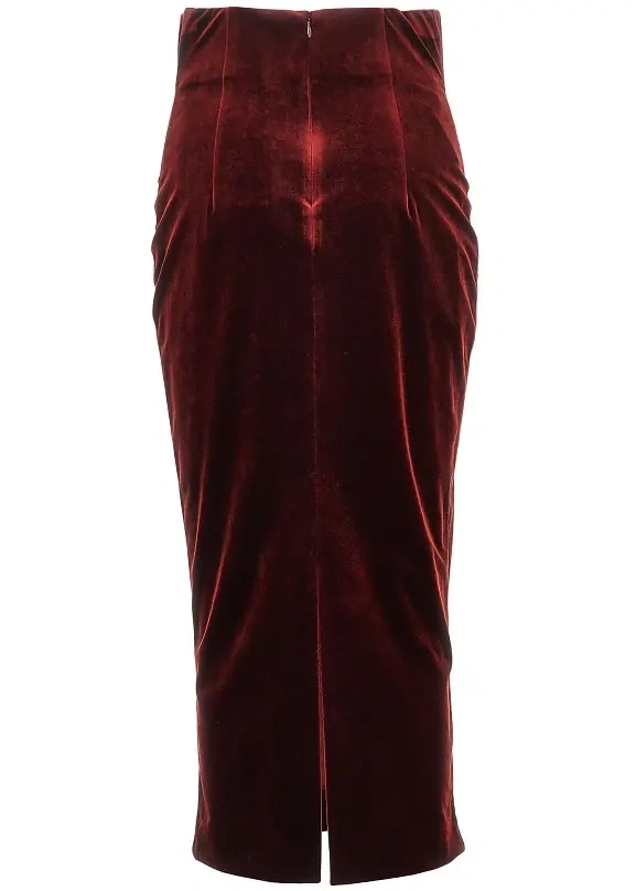 Fusta Velvet midi skirt - Img 3