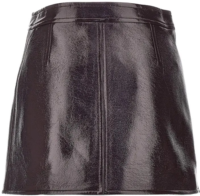 Fusta Vinyl effect coated mini skirt - Img 3