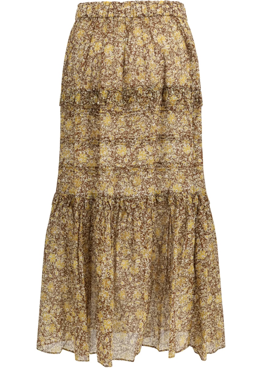 Fusta Volomia long ruffled Skirt - Img 2