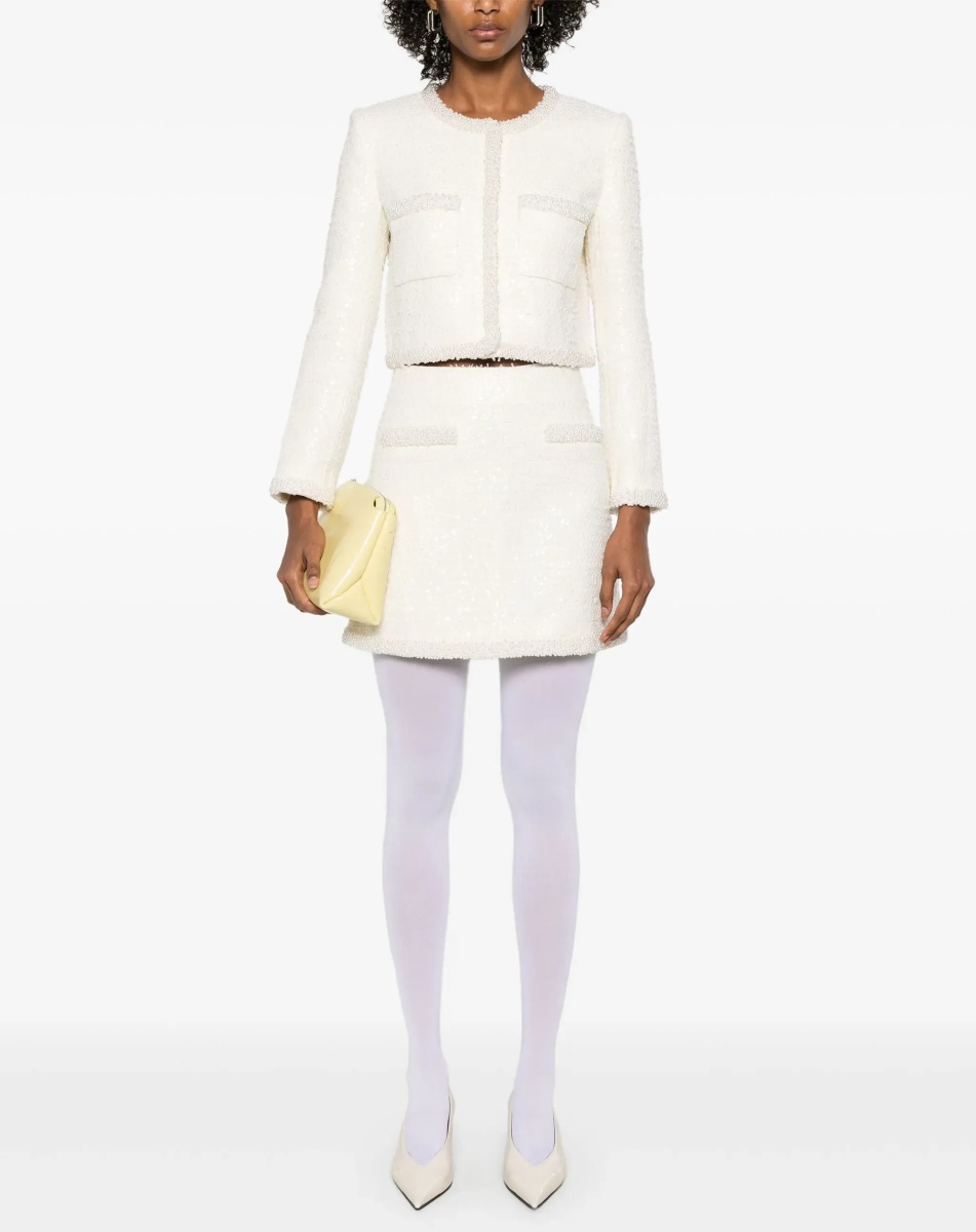 Fuste Boucle Mini Skirt With Pearls - Img 2