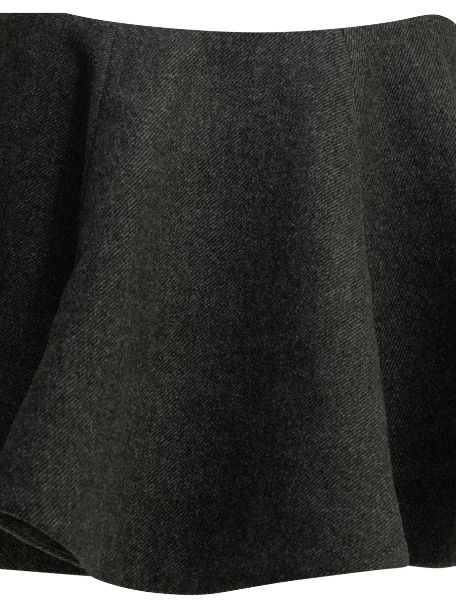 Fuste Flared wool miniskirt - Img 3
